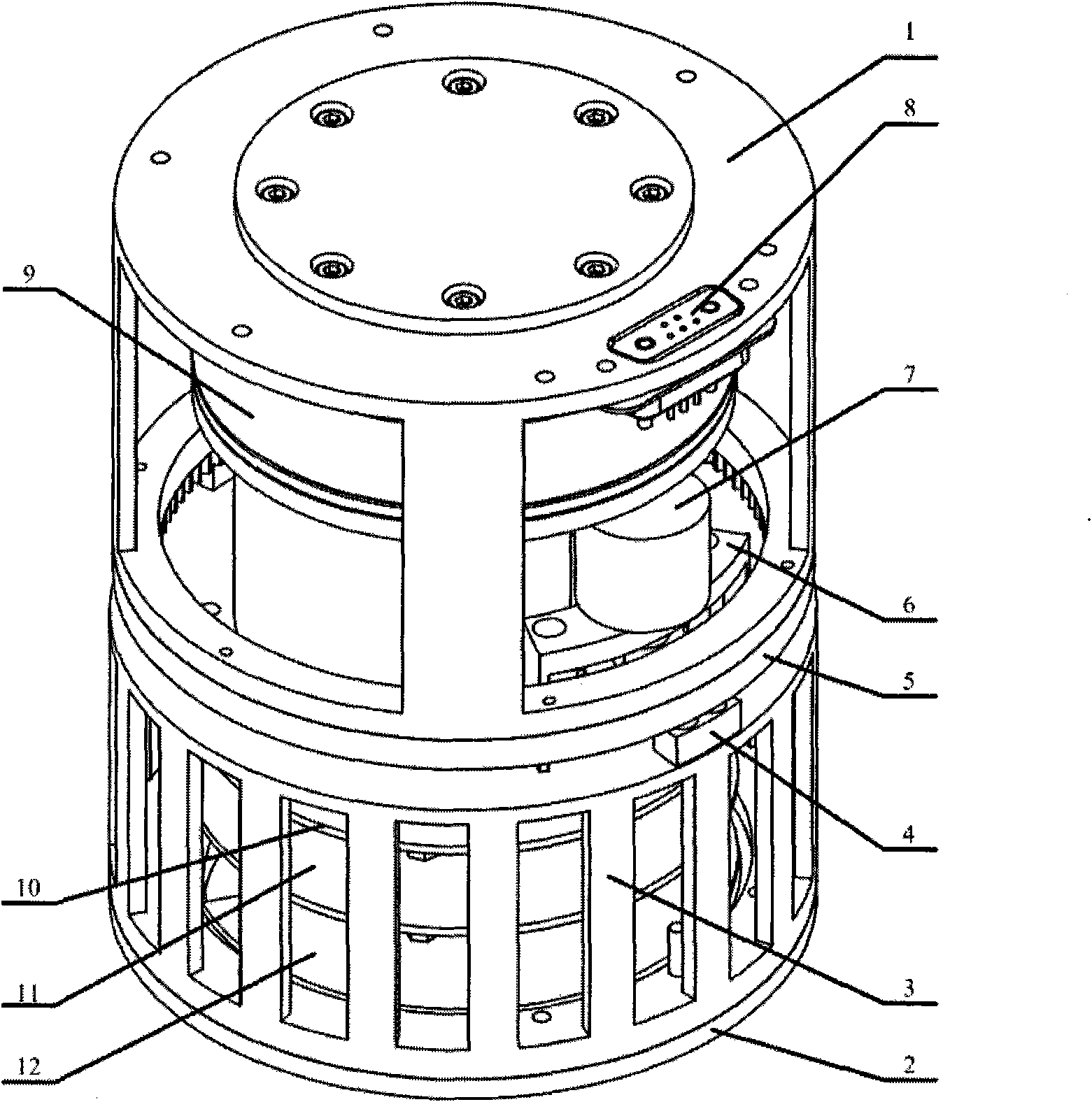 Rotational joint module of modularized reconfigurable robot