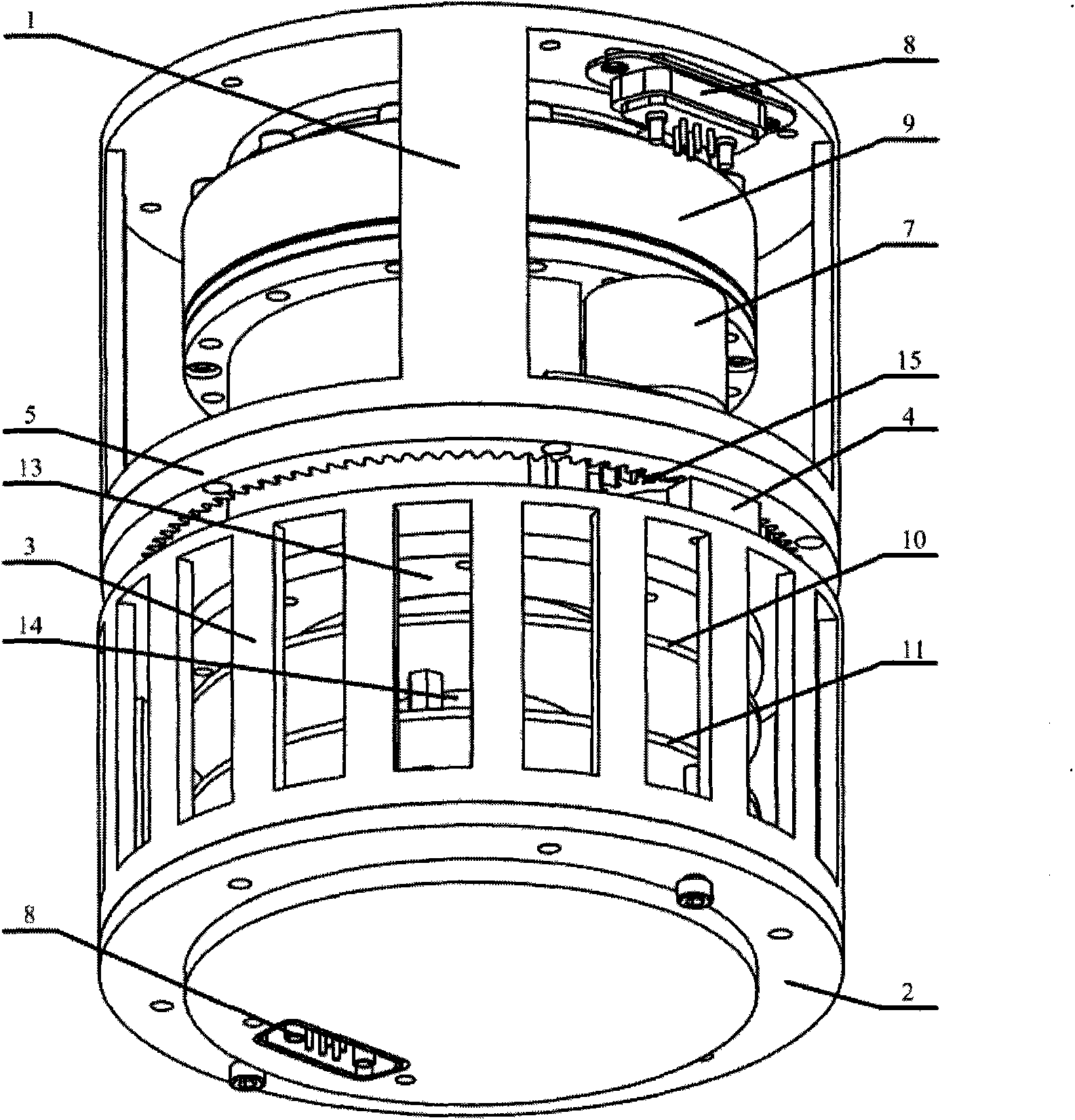 Rotational joint module of modularized reconfigurable robot