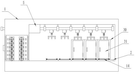 Functional modular partition type cloud data machine room