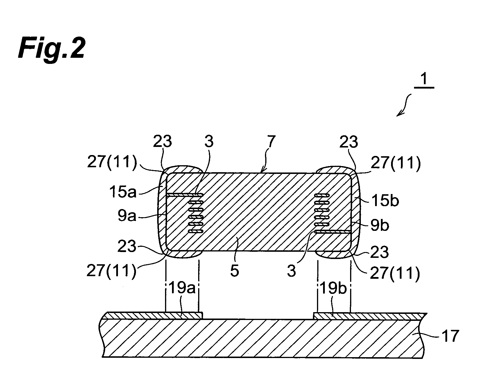 Surface mounted electronic component