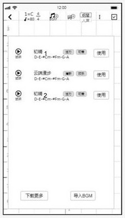 Melody creation navigation method and device thereof, equipment, medium and product