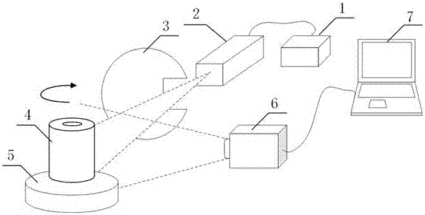 Crack detection method based on laser scanning thermal imaging