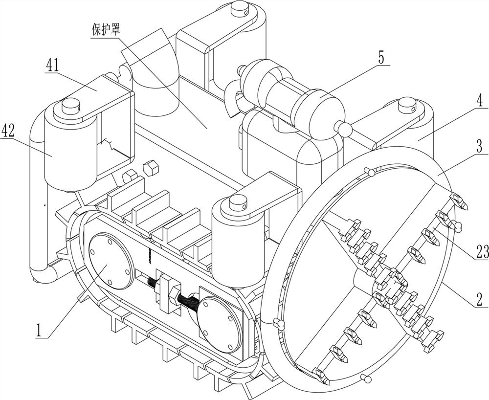 Pipe culvert blockage dredging robot and dredging method