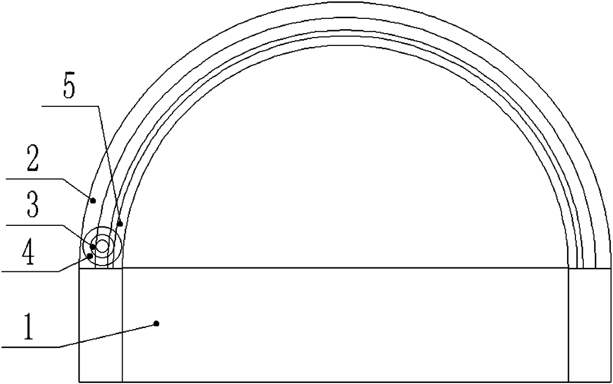 Greenhouse with accumulated snow removing function