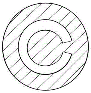 Spinneret and method for preparing mesophase pitch-based hollow carbon fiber