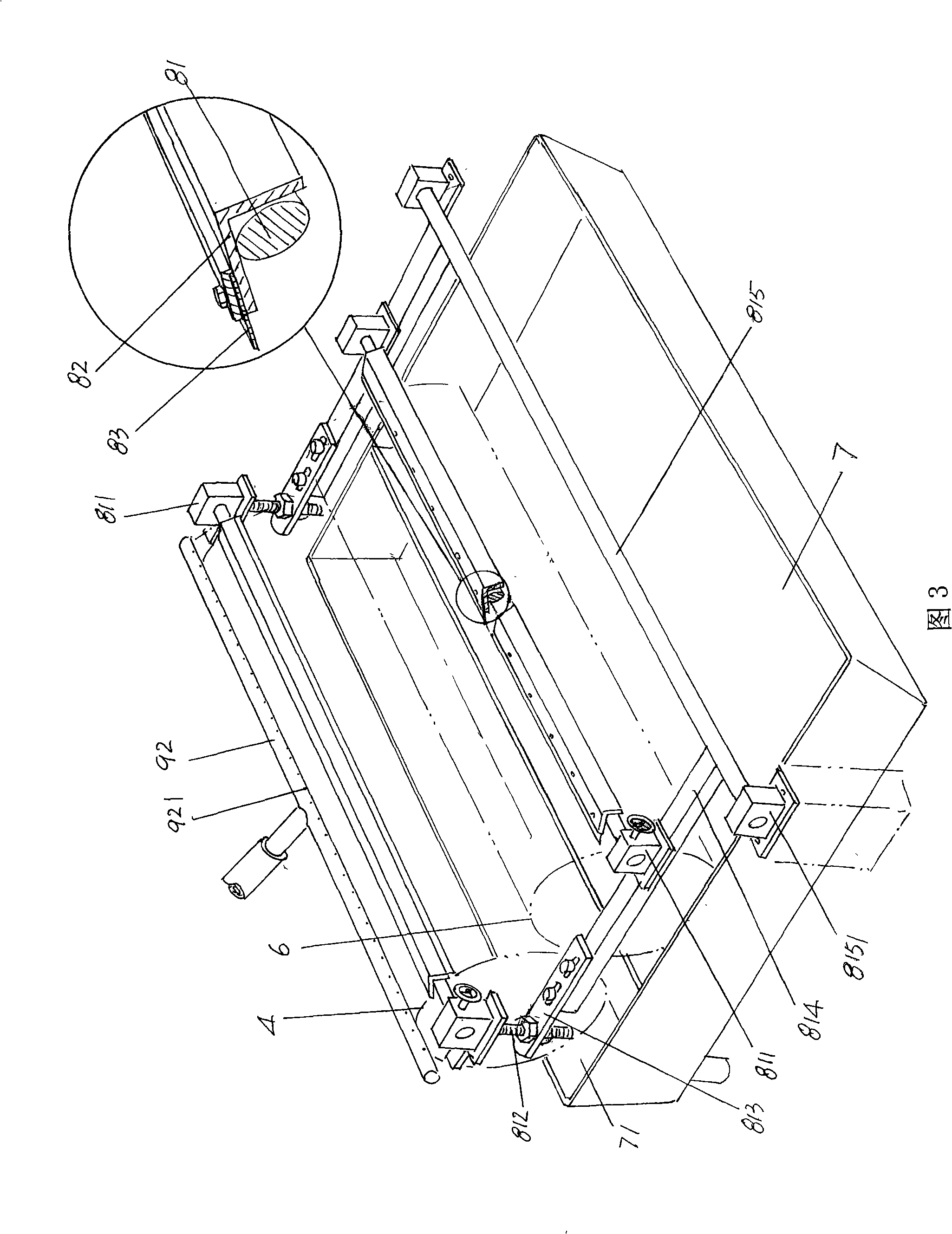 Method for processing steel plate with colorful coating layer and transfer device used by the method