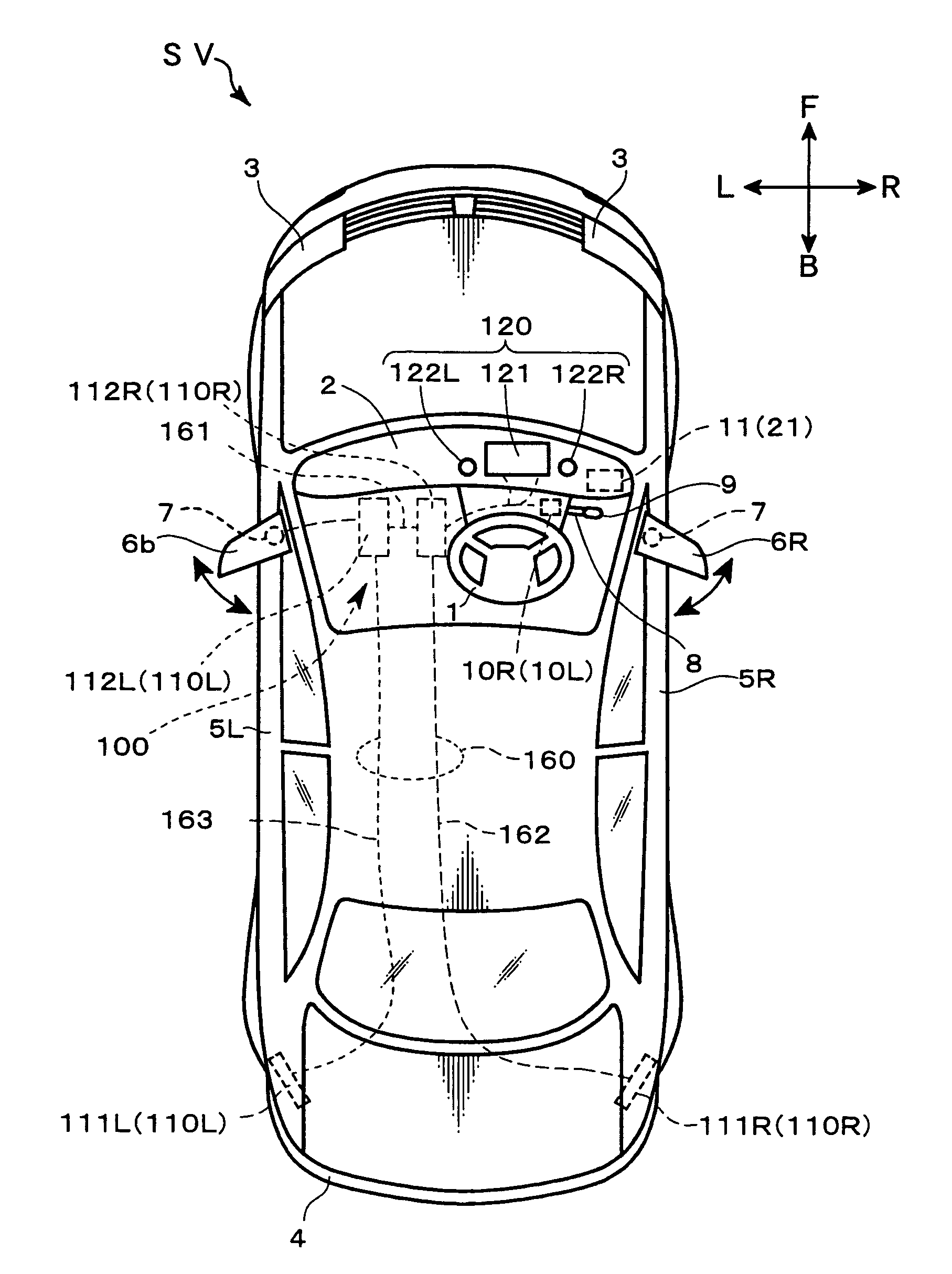 Blind-spot detection system for vehicle