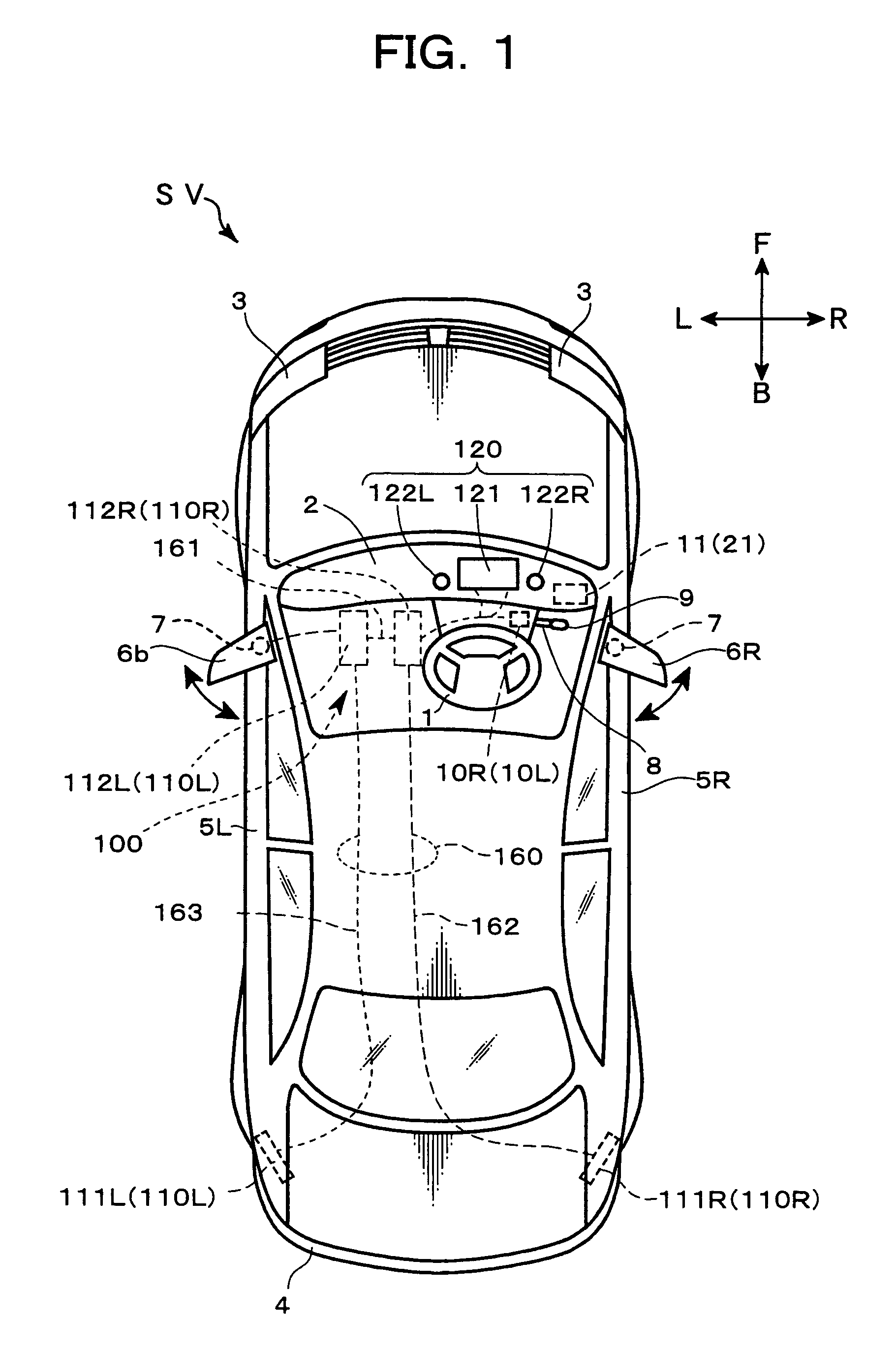 Blind-spot detection system for vehicle