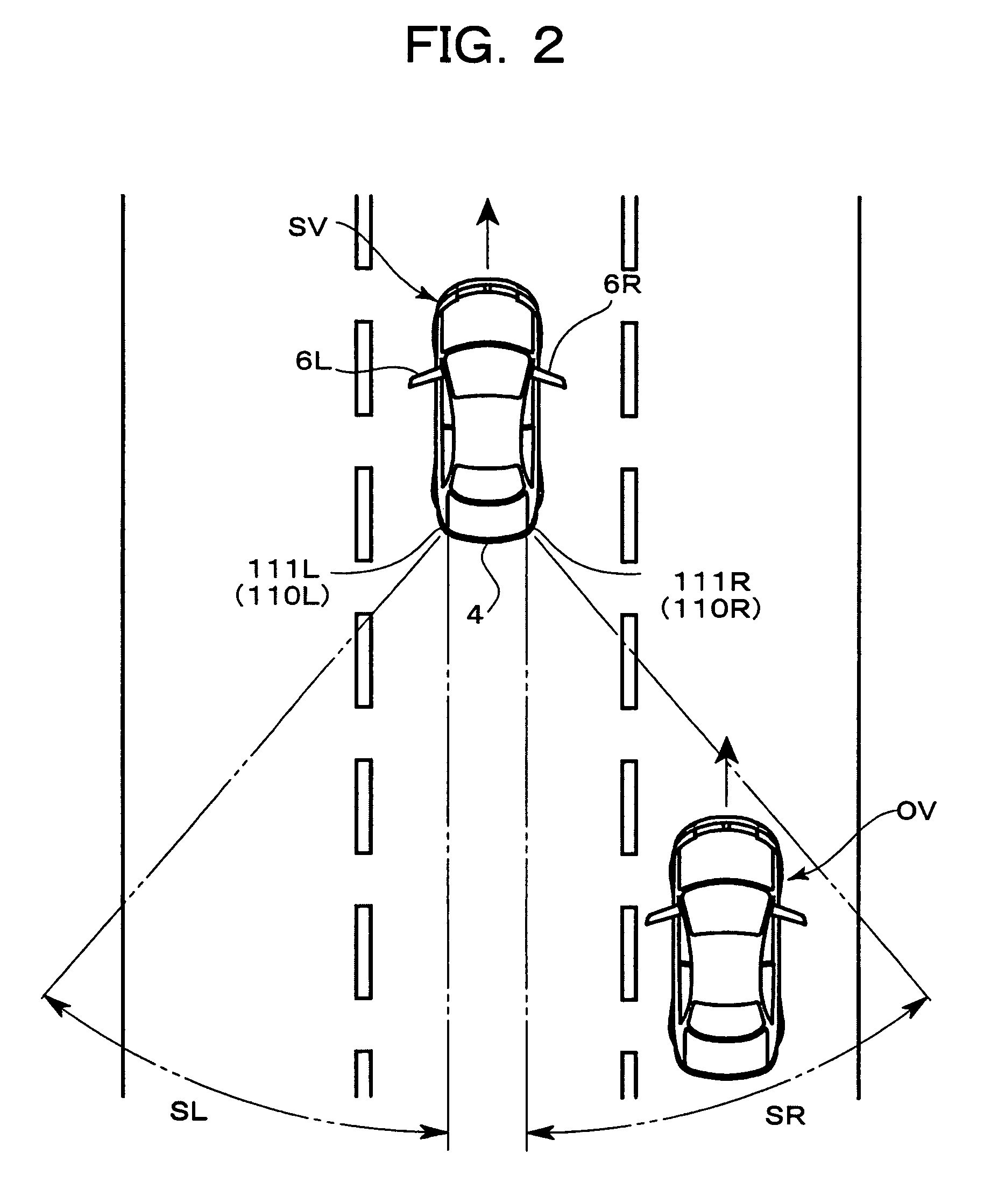 Blind-spot detection system for vehicle