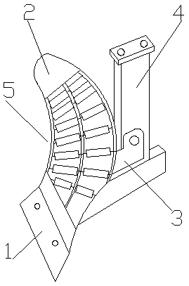 Tilling plough provided with rolling mechanism