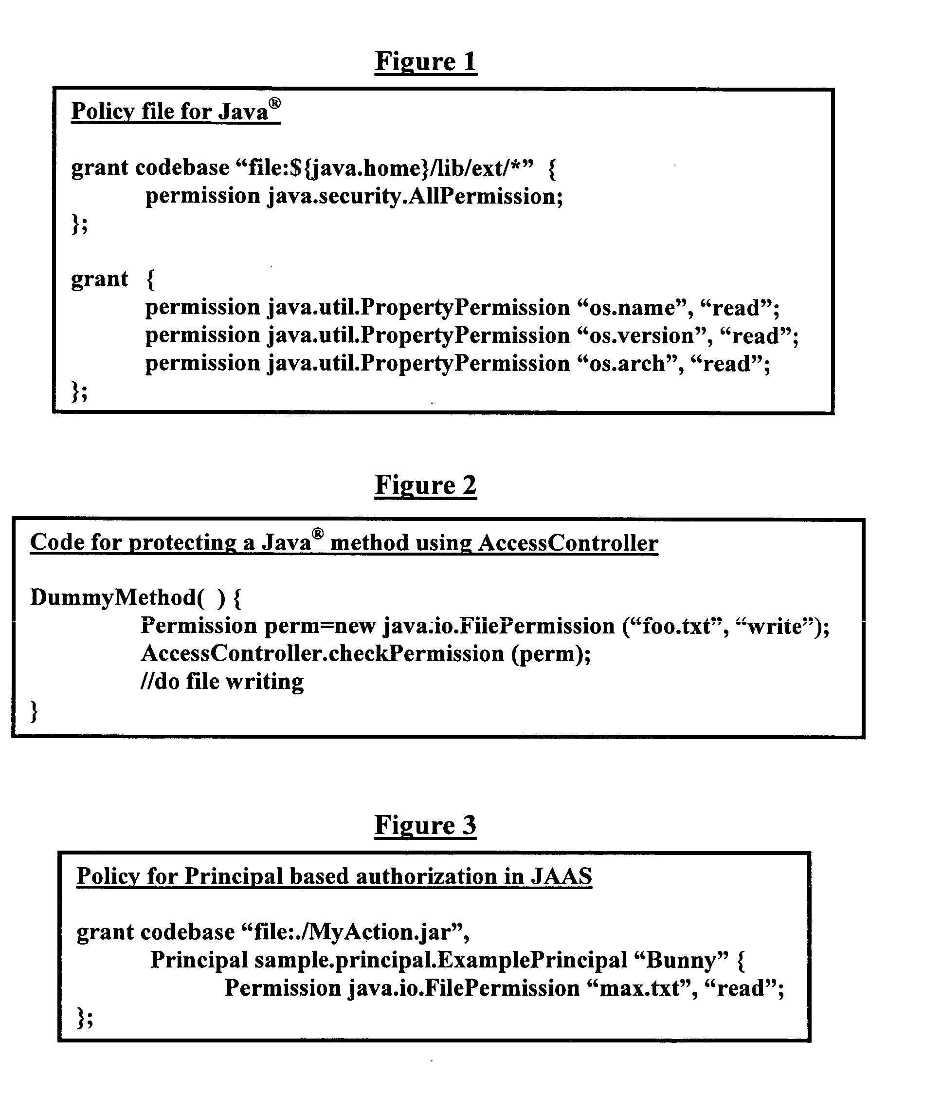 Generic declarative authorization scheme for Java