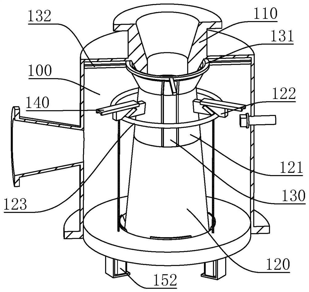 Nozzle structure of airflow dyeing machine for improving dyeing efficiency and dyeing machine