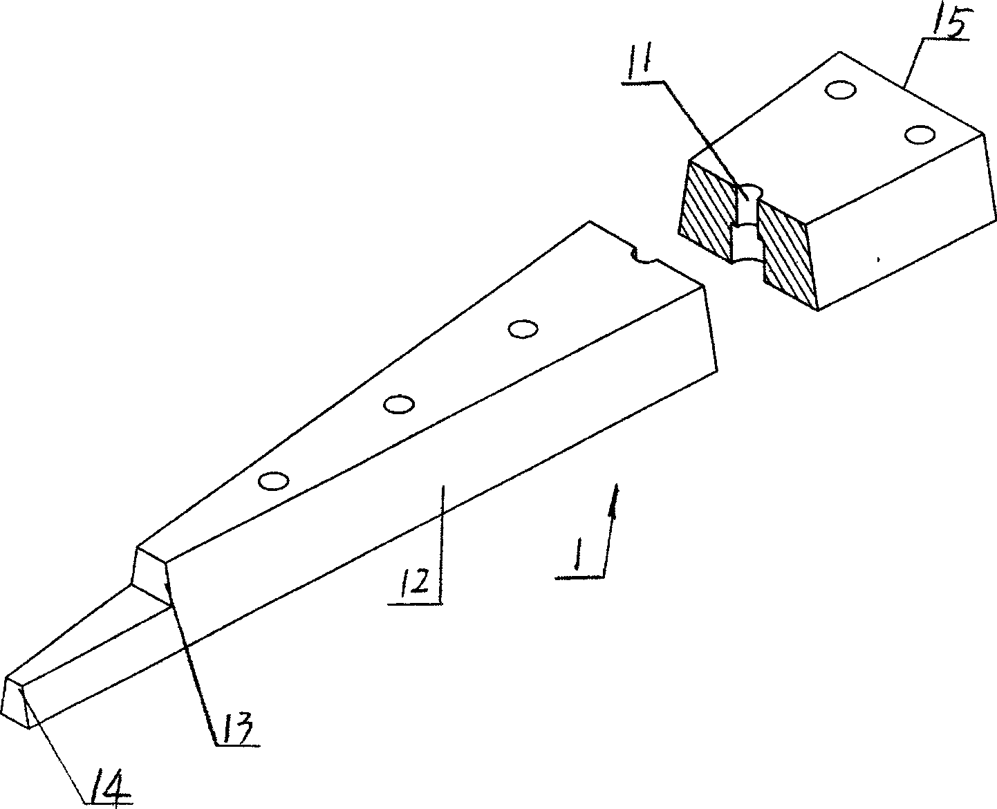 An inside liner of ball mill