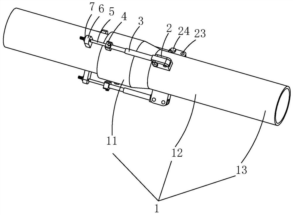 Hydraulic traction installation and construction method for double-rubber-ring socket and spigot type large-diameter pipelines