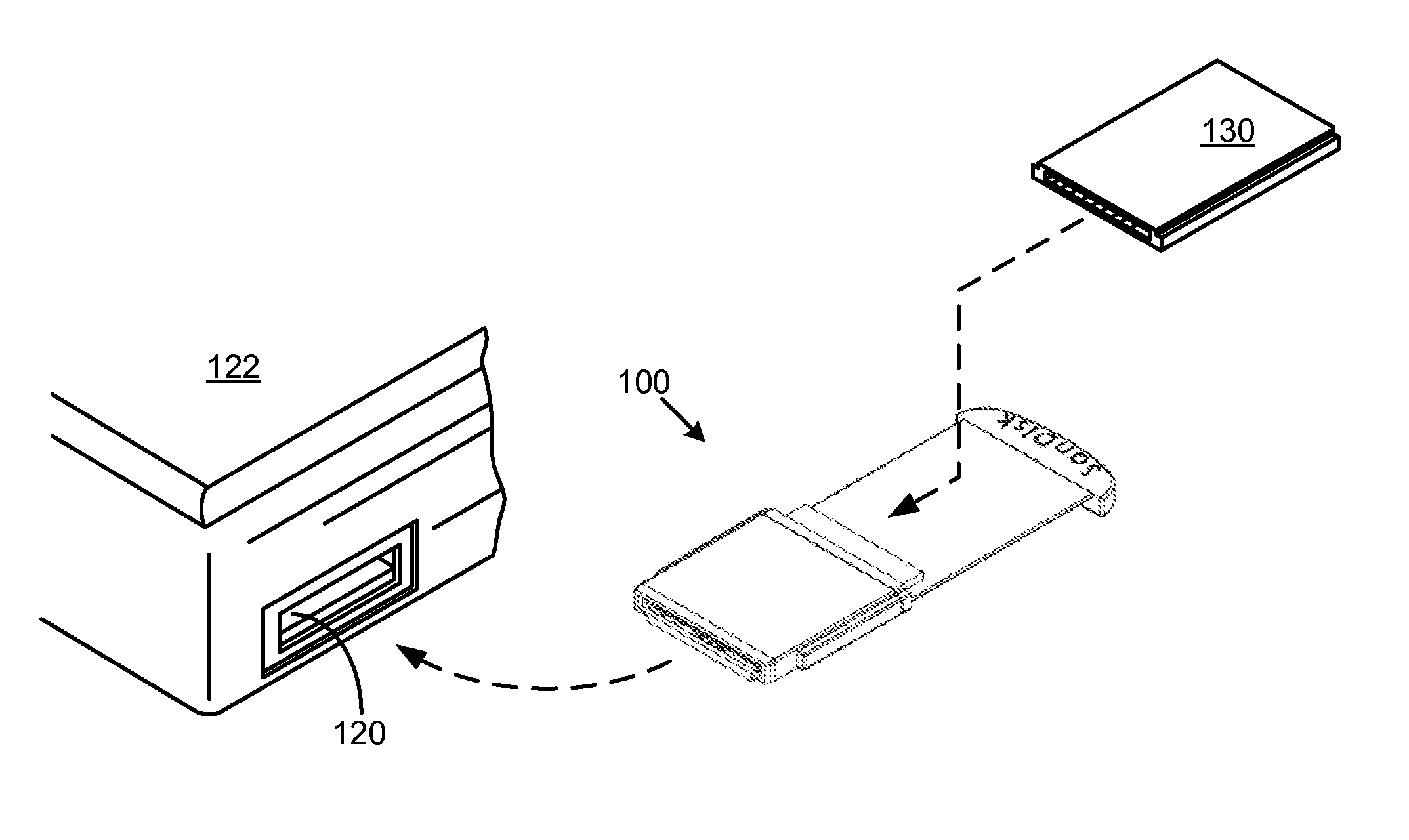 Memory card for an ExpressCard slot