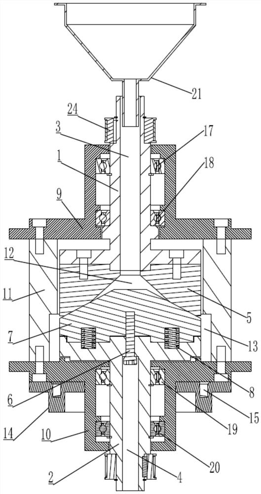 A small wet milling equipment with grinding head position compensation function