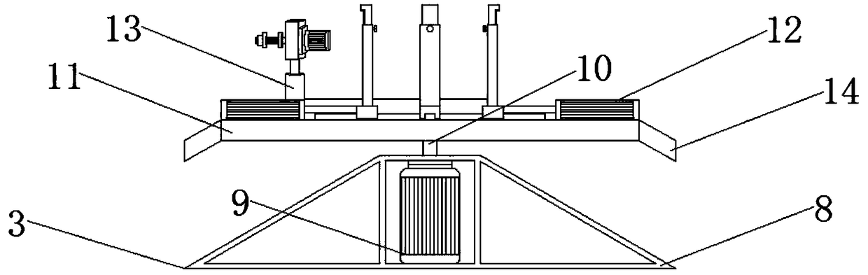 Precision gear machining machine tool base fixing part