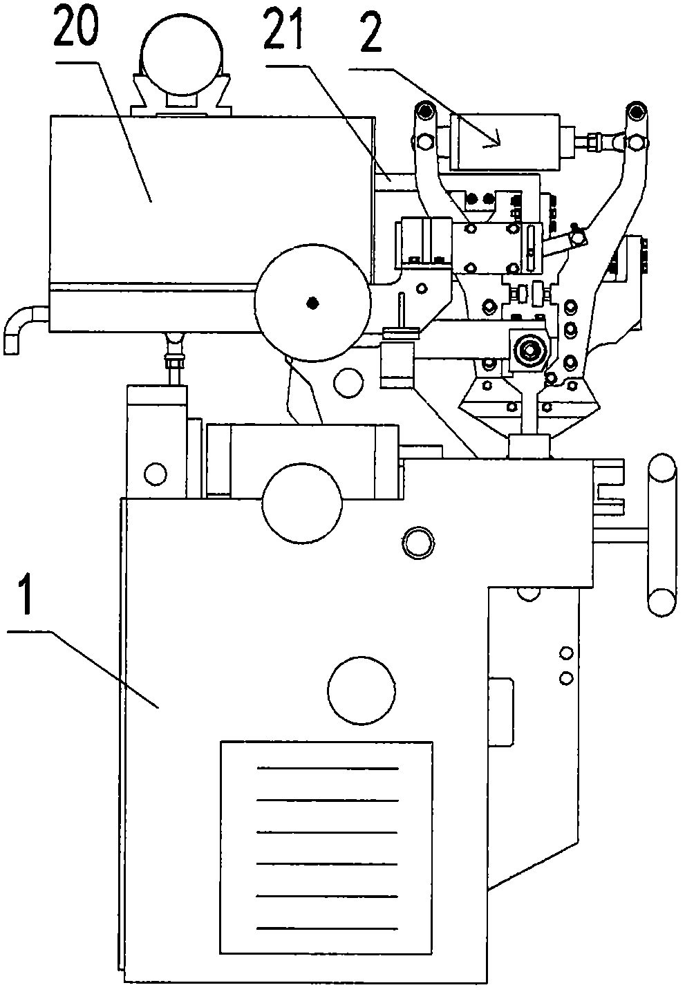 Large diameter circular chain welding machine