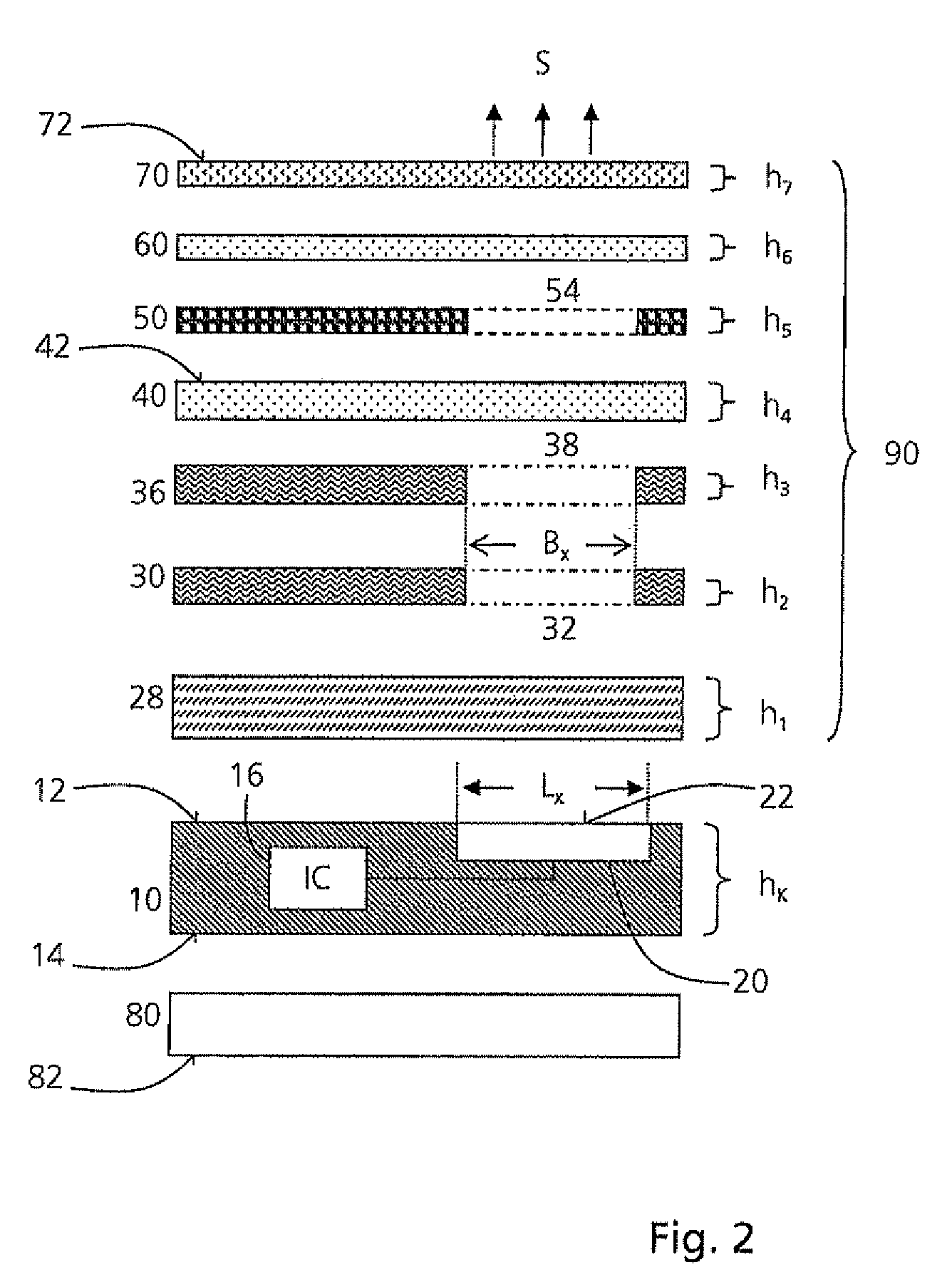 Method for producing a finishing layer containing a window for a portable data storage medium and said finishing layer