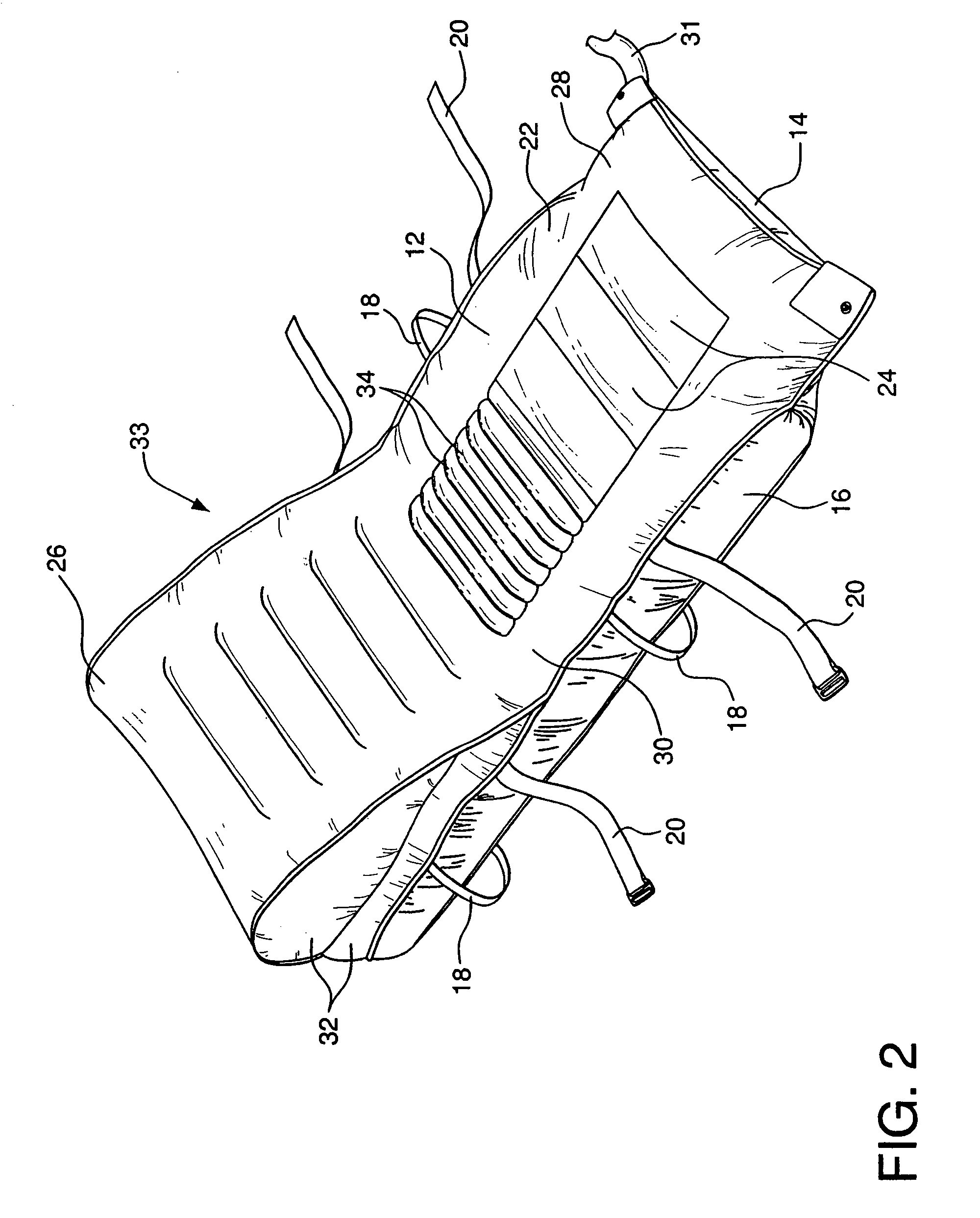 Patient transfer device having inclined upper surface