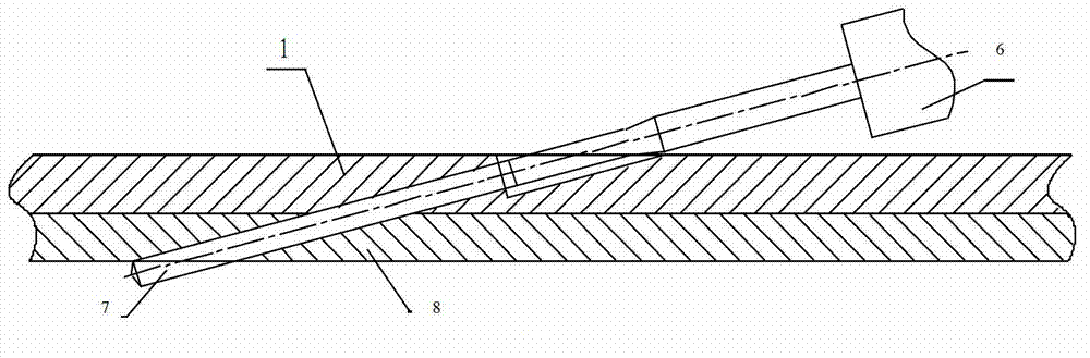 Method for processing deep minipore with large gradient on difficult-to-process material