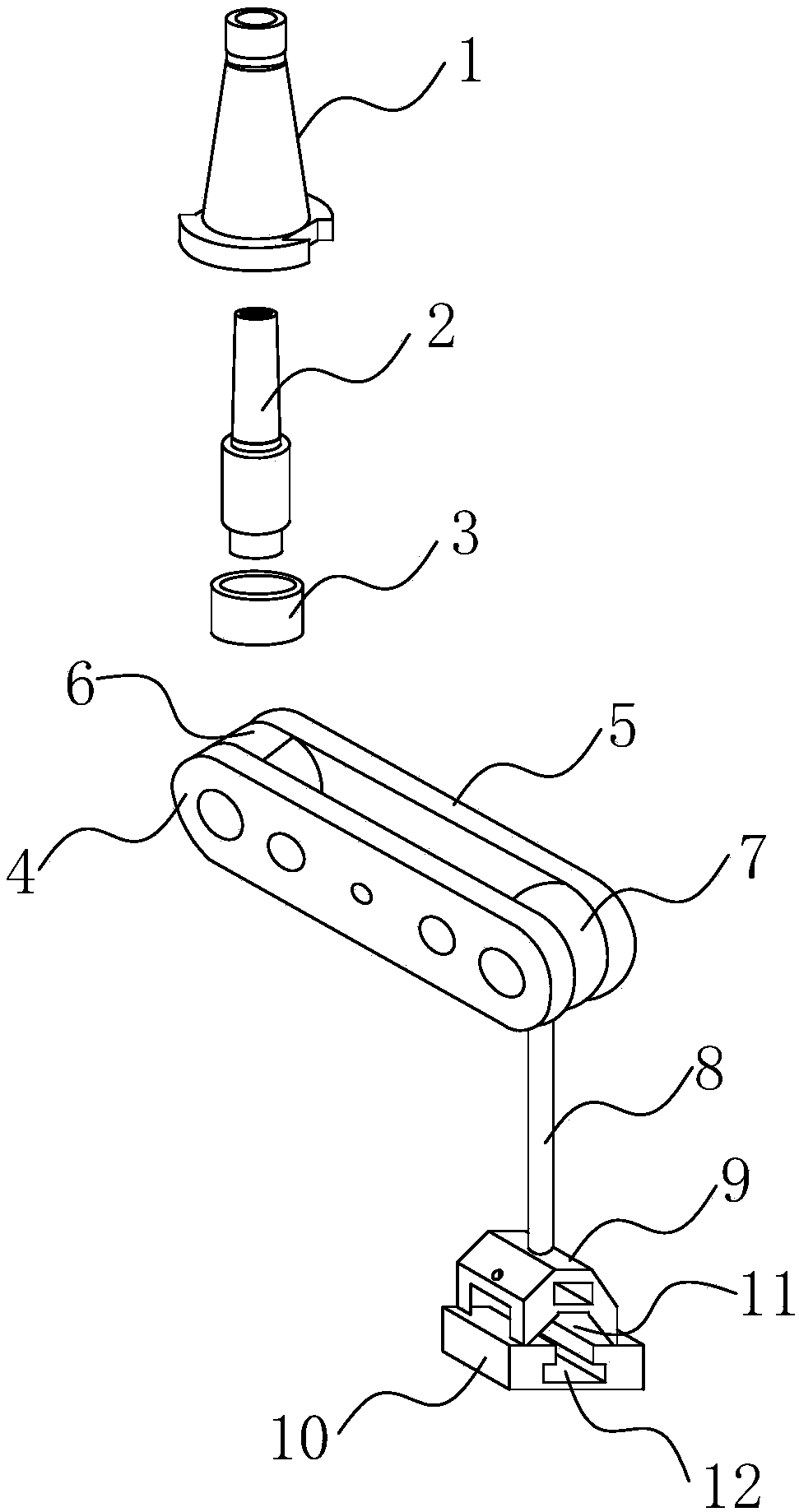 Shaft part center aligning mechanism