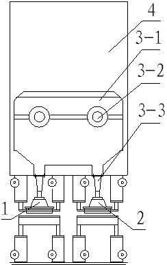 High-speed broad-width paper-making felt needling device