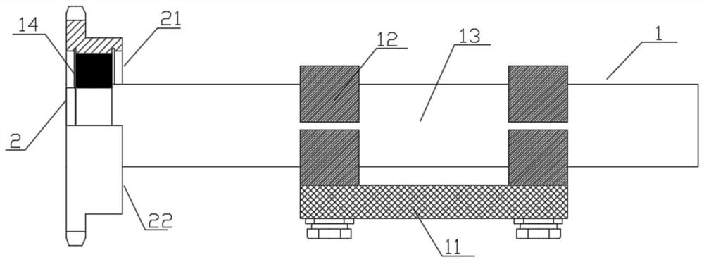 Backstop device and transmission equipment for gypsum board transmission