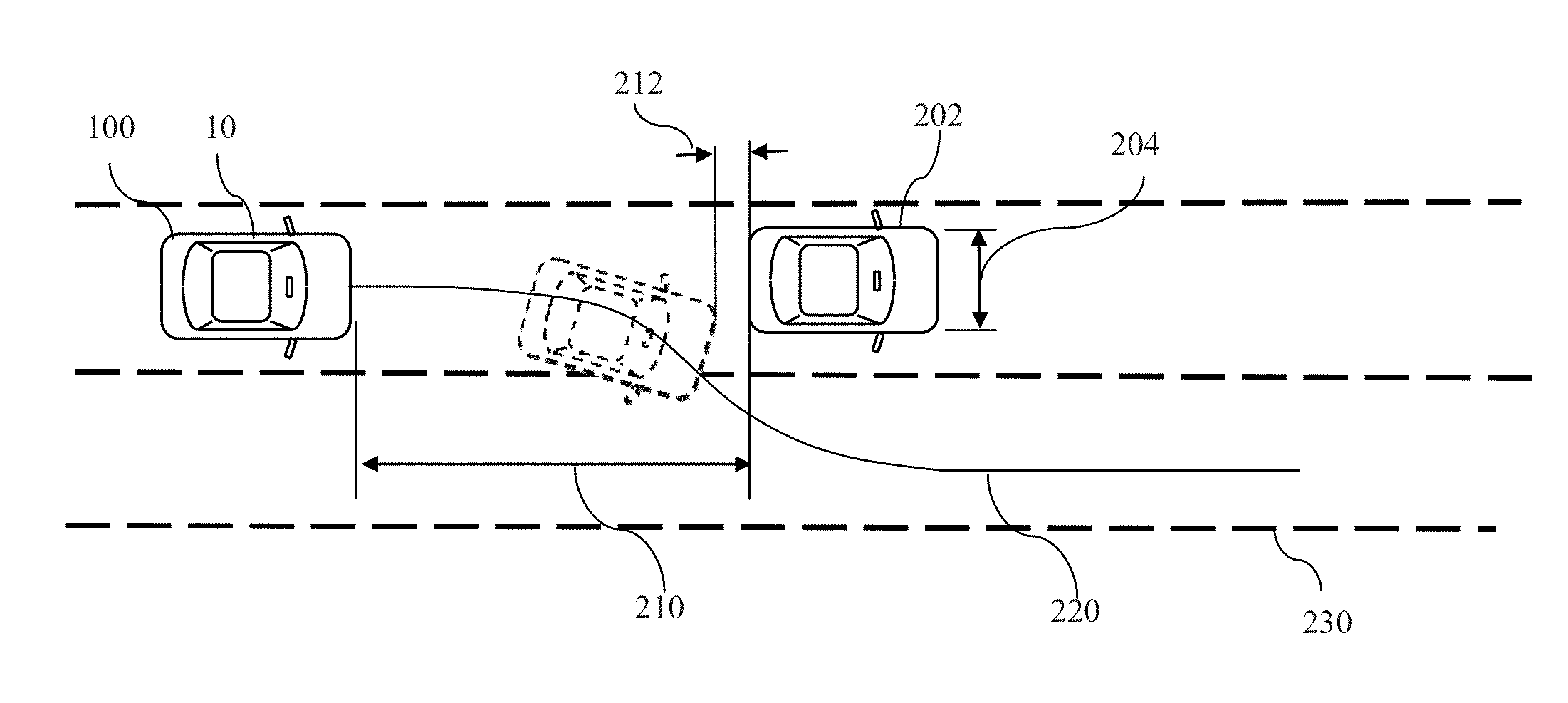 System and method for collision avoidance maneuver path determination with jerk limit