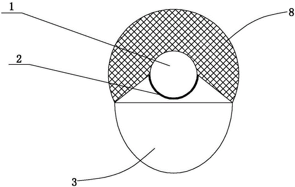 Straight-through type single-tube solar absorber with semielliptical glass cover