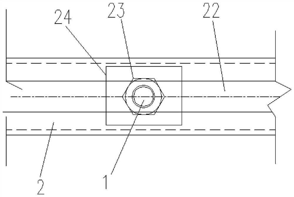 Urban rail transit rigid contact network suspension rapid repair device