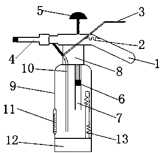 Microorganism inoculator of kneepiece