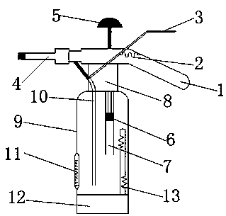 Microorganism inoculator of kneepiece