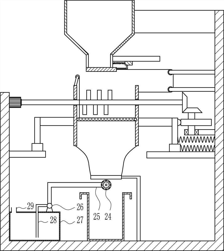 A waste collection device for construction engineering