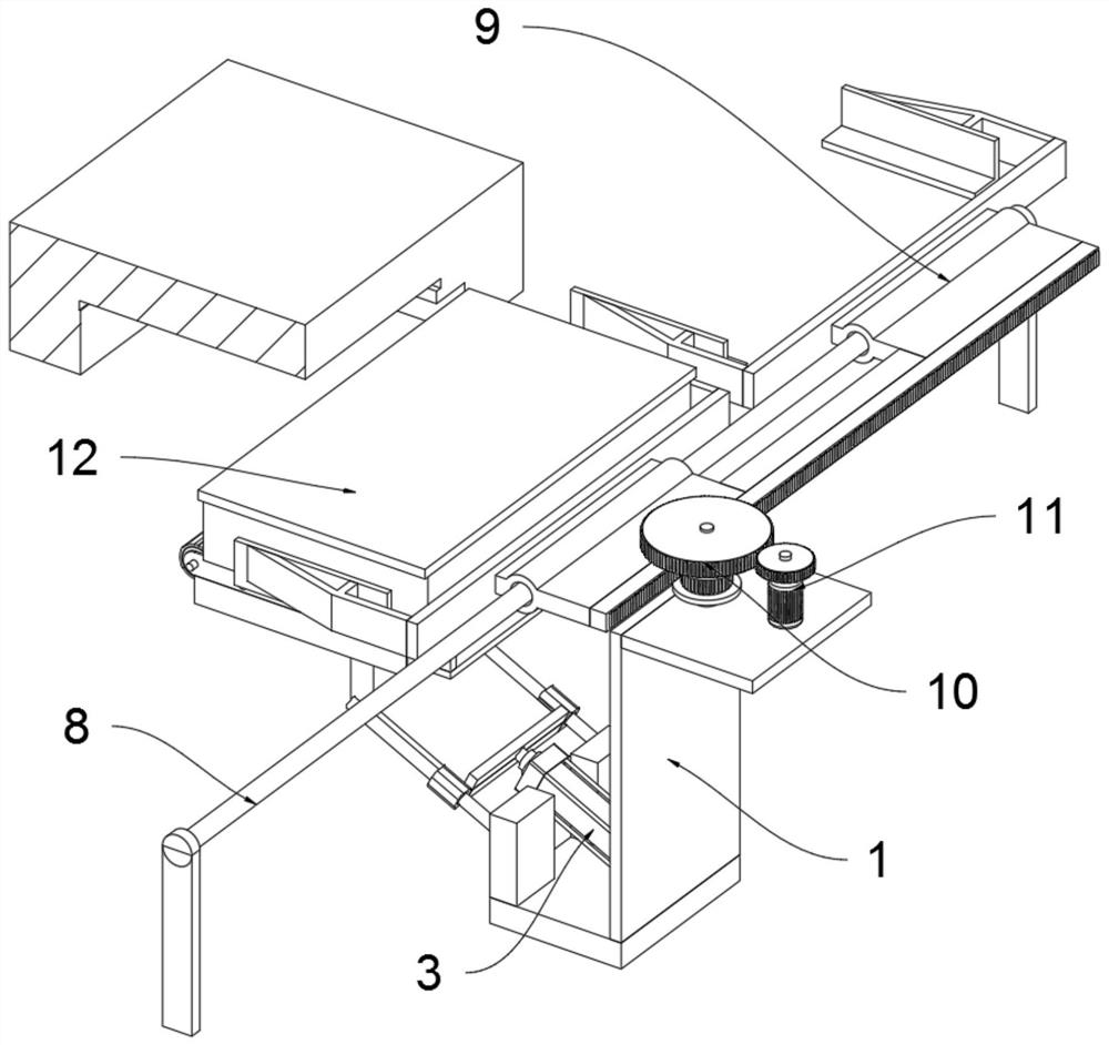 Automatic replacement device for new energy sky train power battery pack