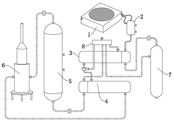 Refined diesel oil heat utilization system based on diesel oil hydrogenation device