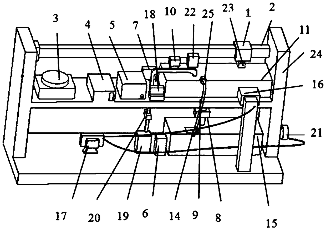 Degradability test device for 3D printing magnesium alloy material and application thereof