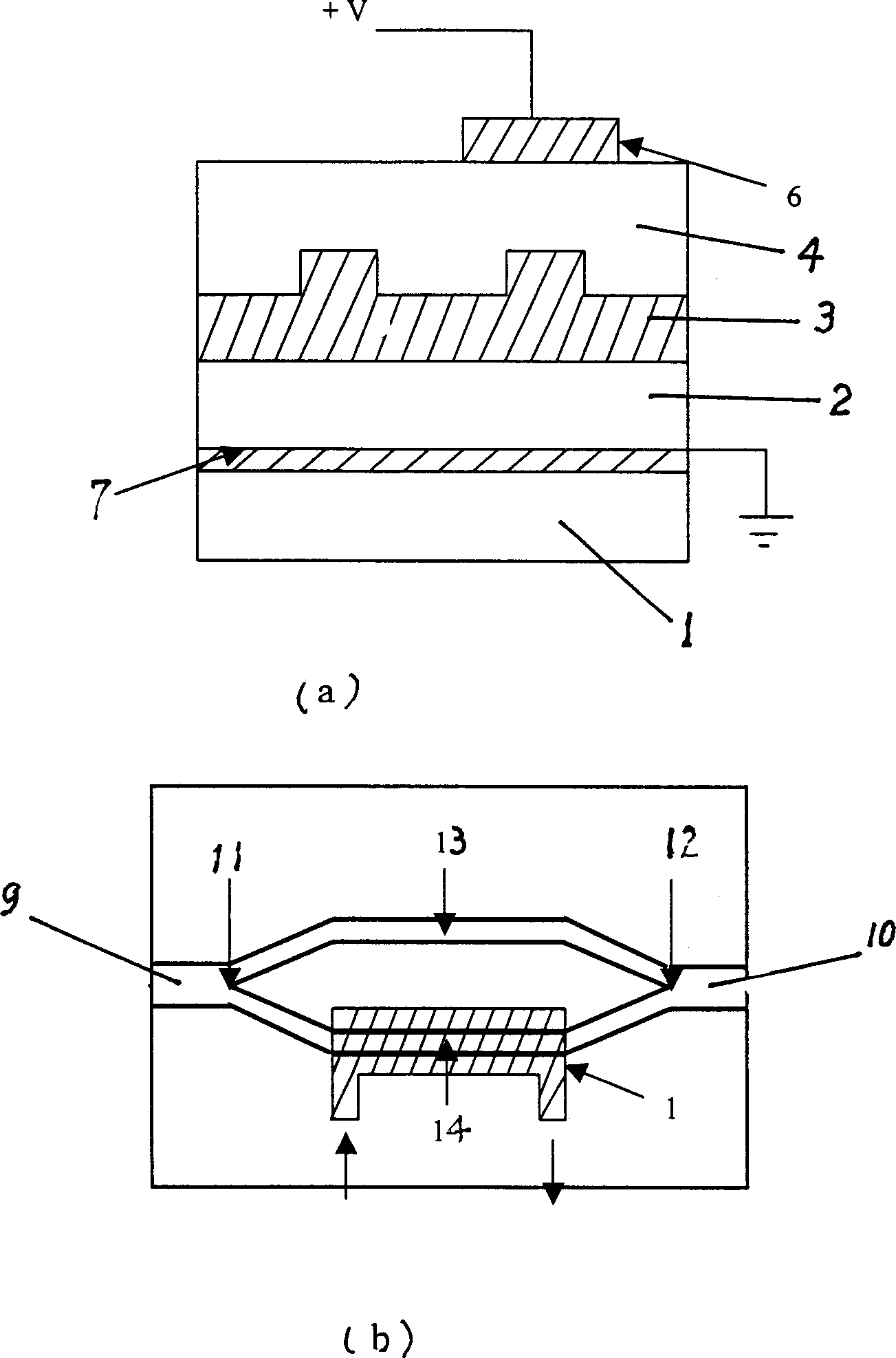 Clad modulation wave guide type electro-optical modulator