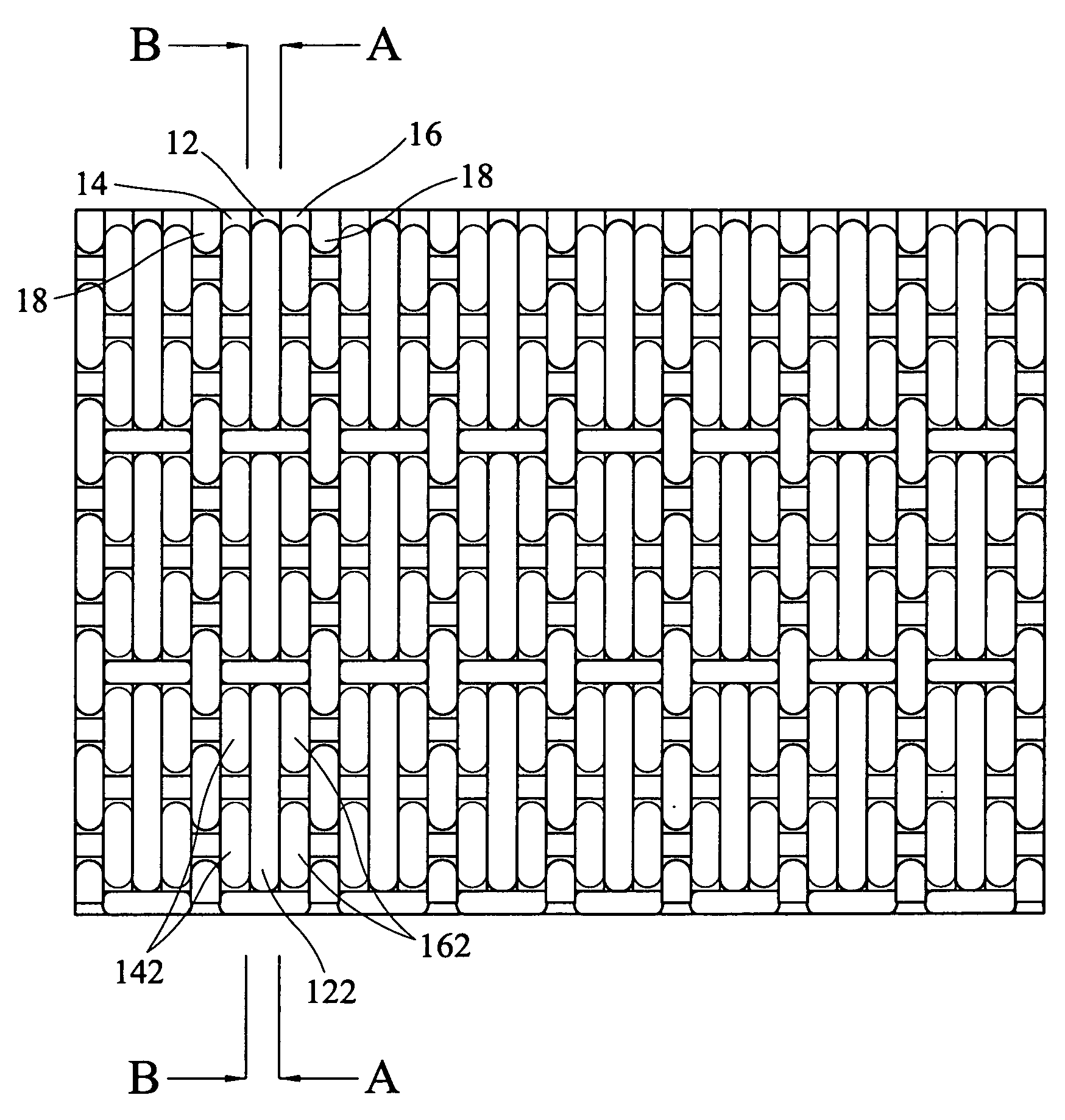 Weave with visual color variation