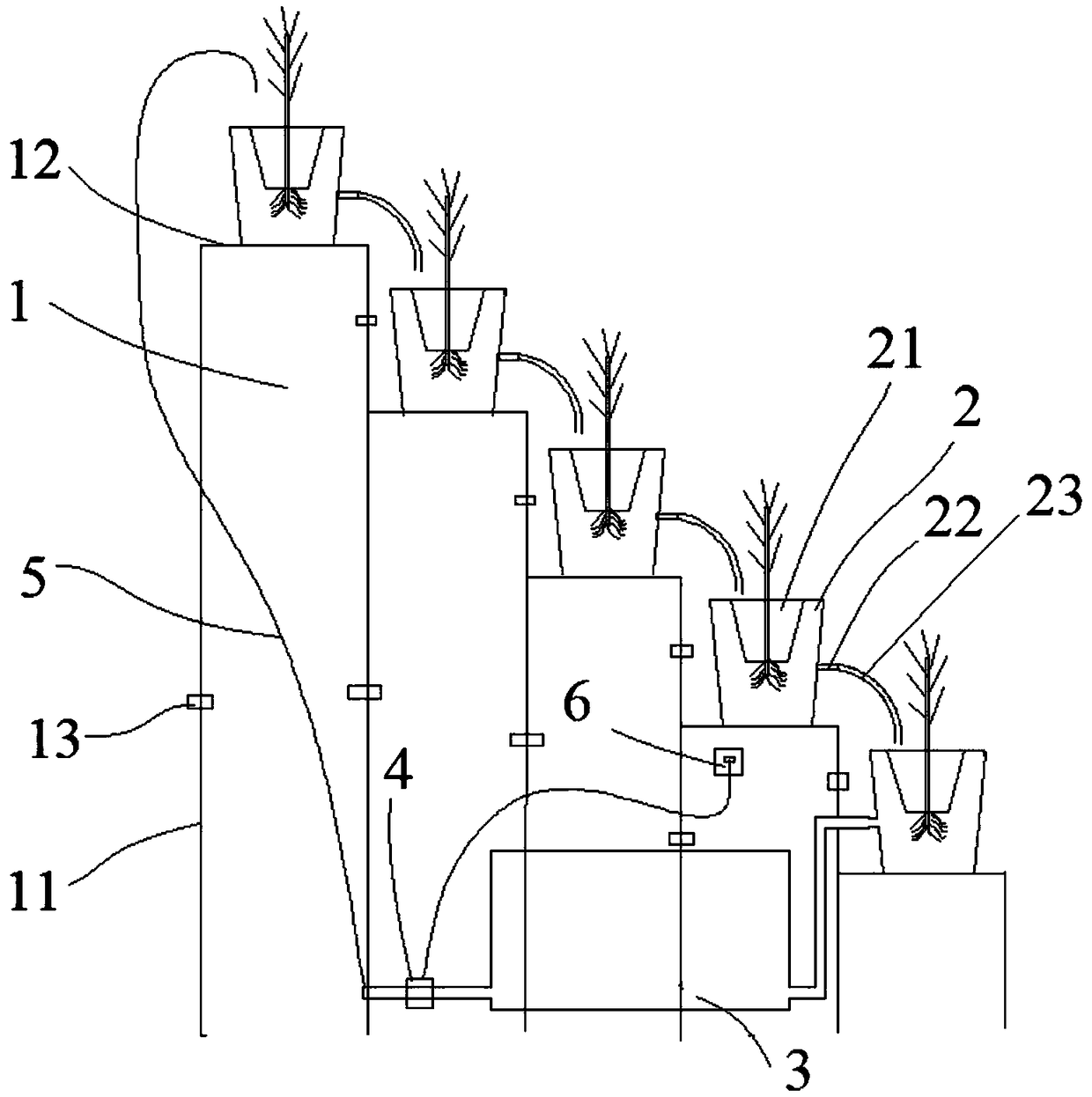 Hydroponic device and hydroponic method for collecting rhizosphere secretions of cultivated plants