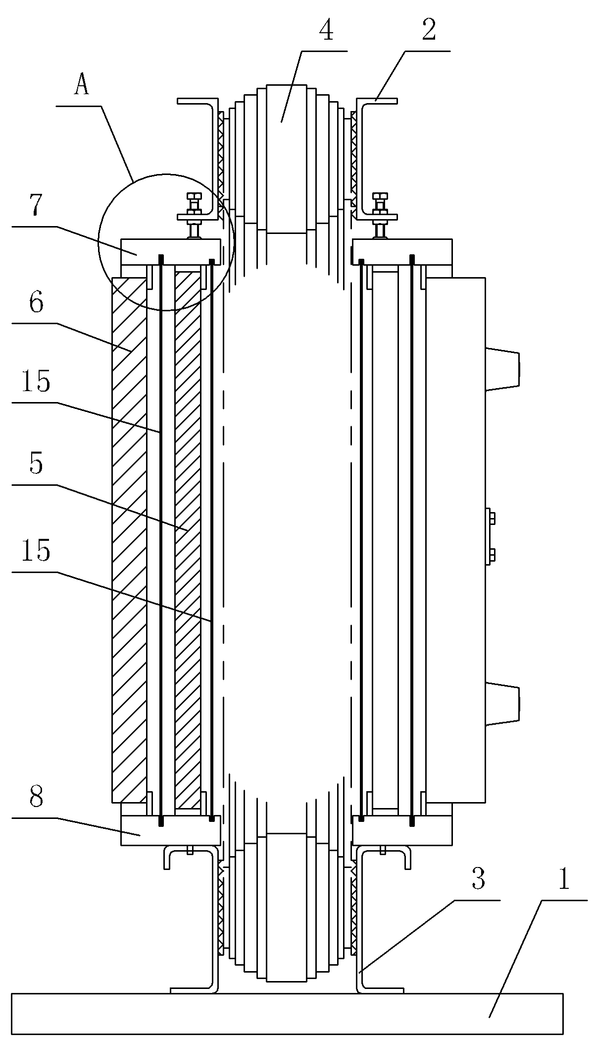 Dry type power transformer with voltage ratio of 33/22kV voltage level