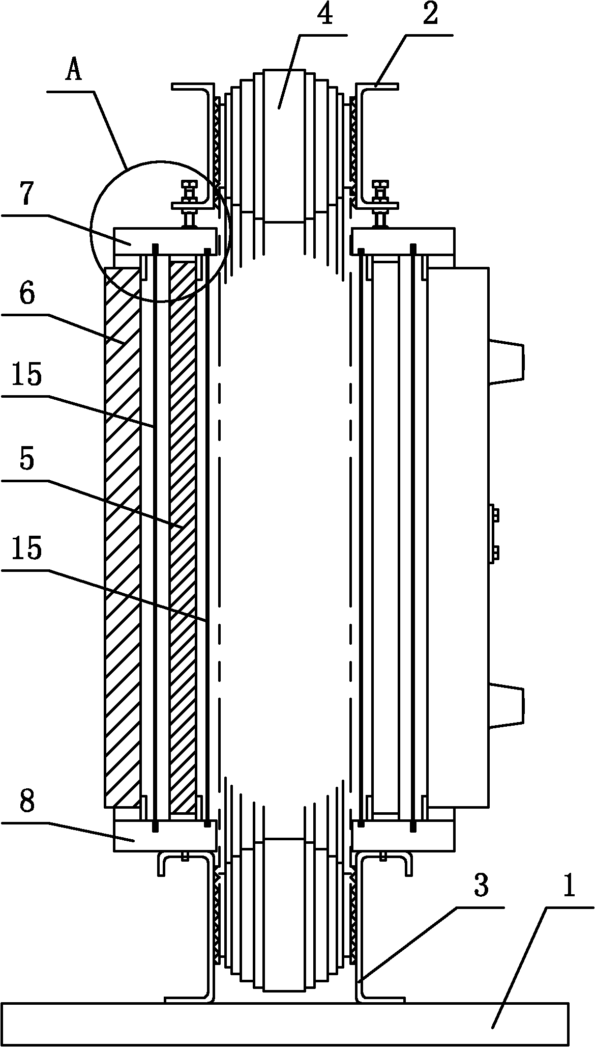 Dry type power transformer with voltage ratio of 33/22kV voltage level