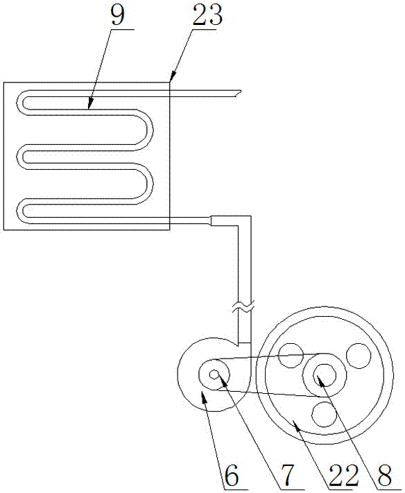 Dual cooling system of single-cylinder diesel engine set