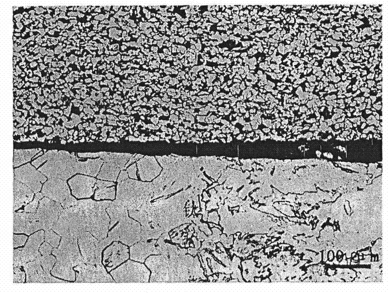 Observation method of silver/titanium/steel brazed joint welding interface metallographic structures