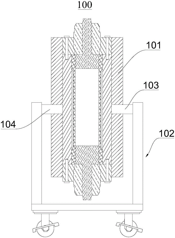 Full-diameter core holder and full-diameter core acidification simulation device