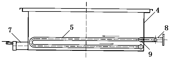 A central heating oil fryer with heat conduction oil connected to multiple boilers