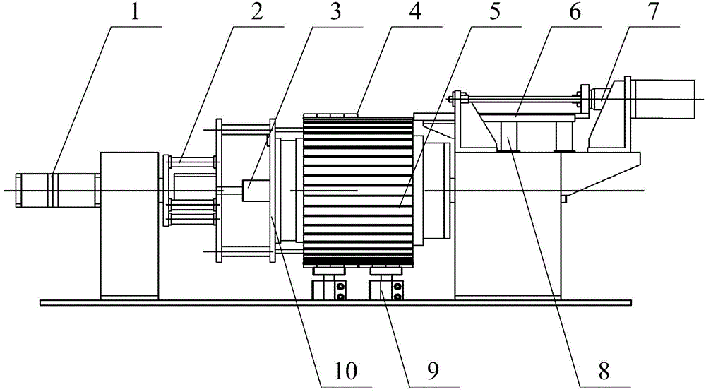 Magnetic pole installing device for surface-mounted permanent magnet motor