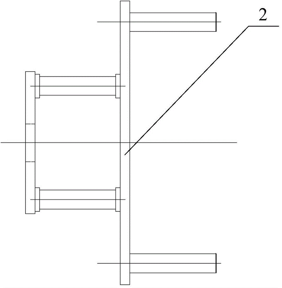 Magnetic pole installing device for surface-mounted permanent magnet motor