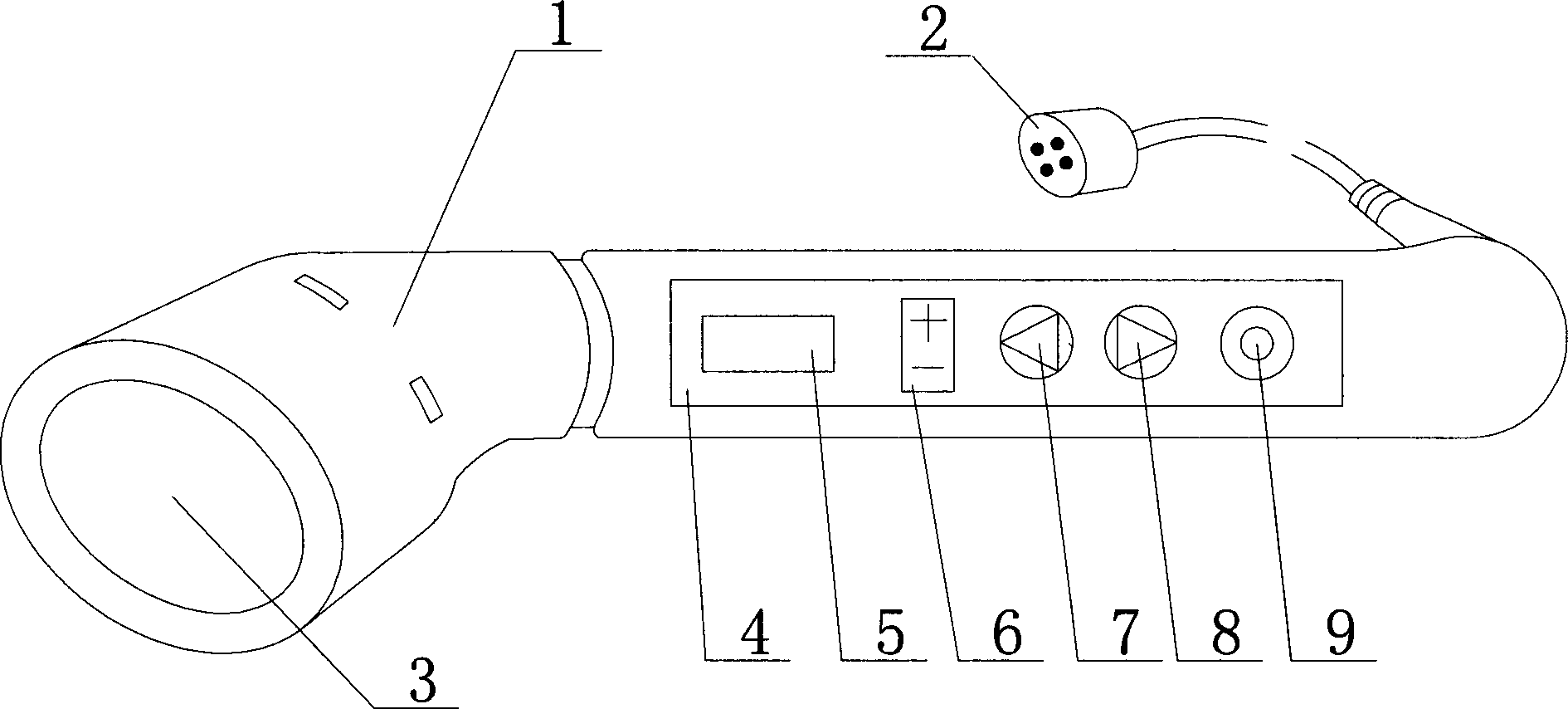 Digital-display infrared breast diagnosis probe with singlechip as core