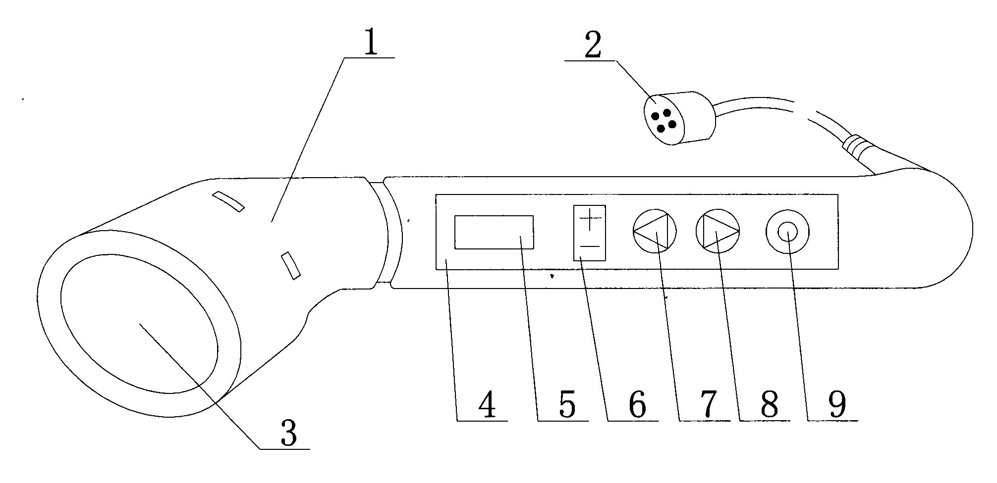 Digital-display infrared breast diagnosis probe with singlechip as core